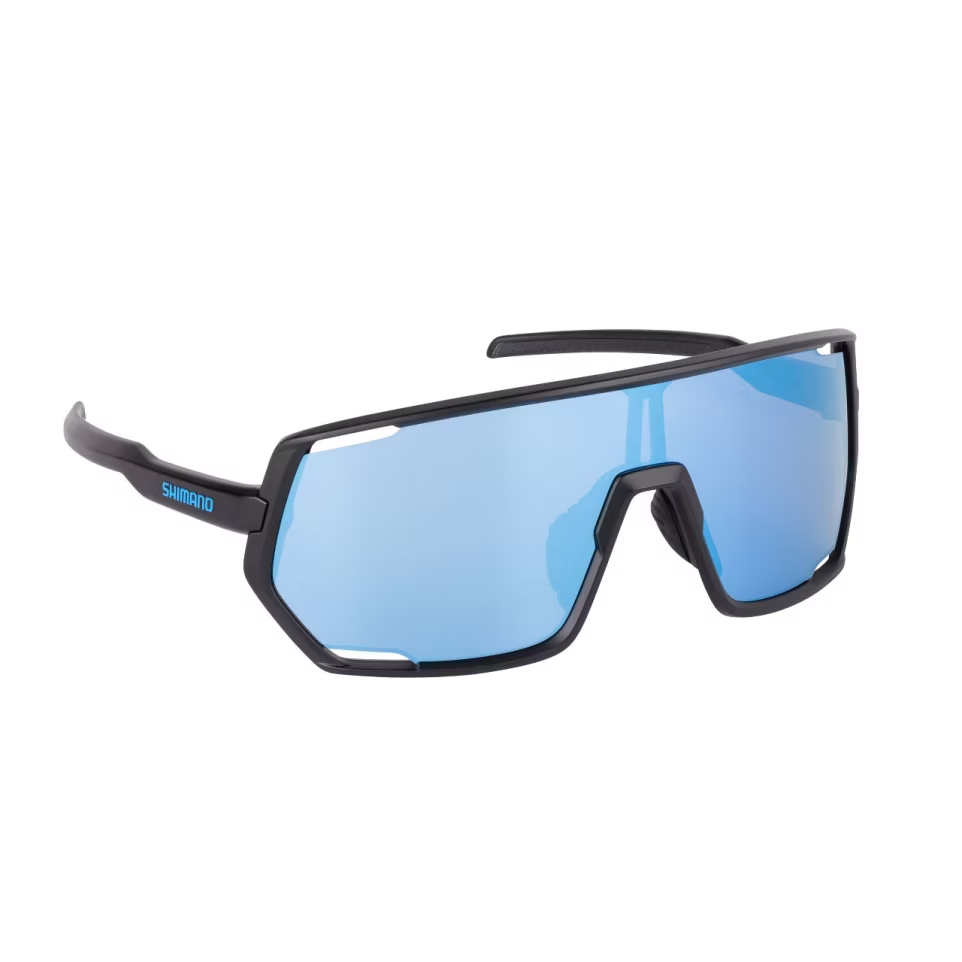 Päikeseprillid SHIMANO Lesath MB Matte Black & Blue Mirror LESBM