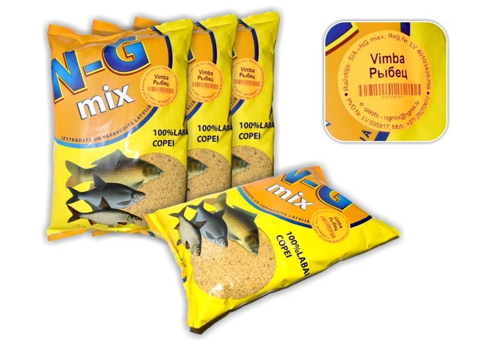 Peibutussööt N-G MIX Krevett 1kg 1pk hind (kastis 12tk) NG1246