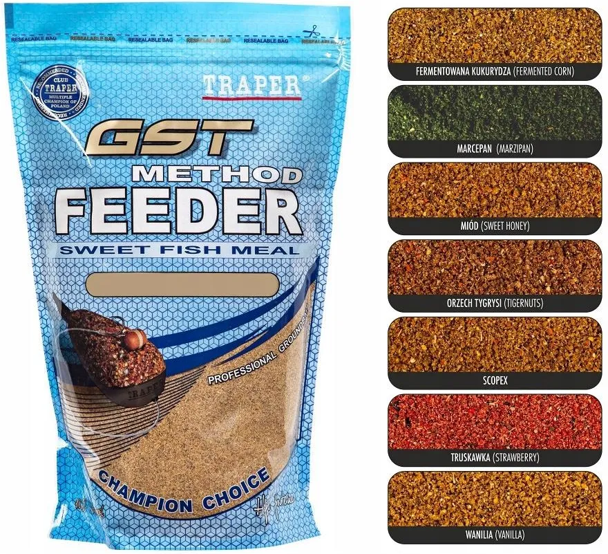 Peibutussööt TRAPER GST Method Feeder 1kg vanilje 00246