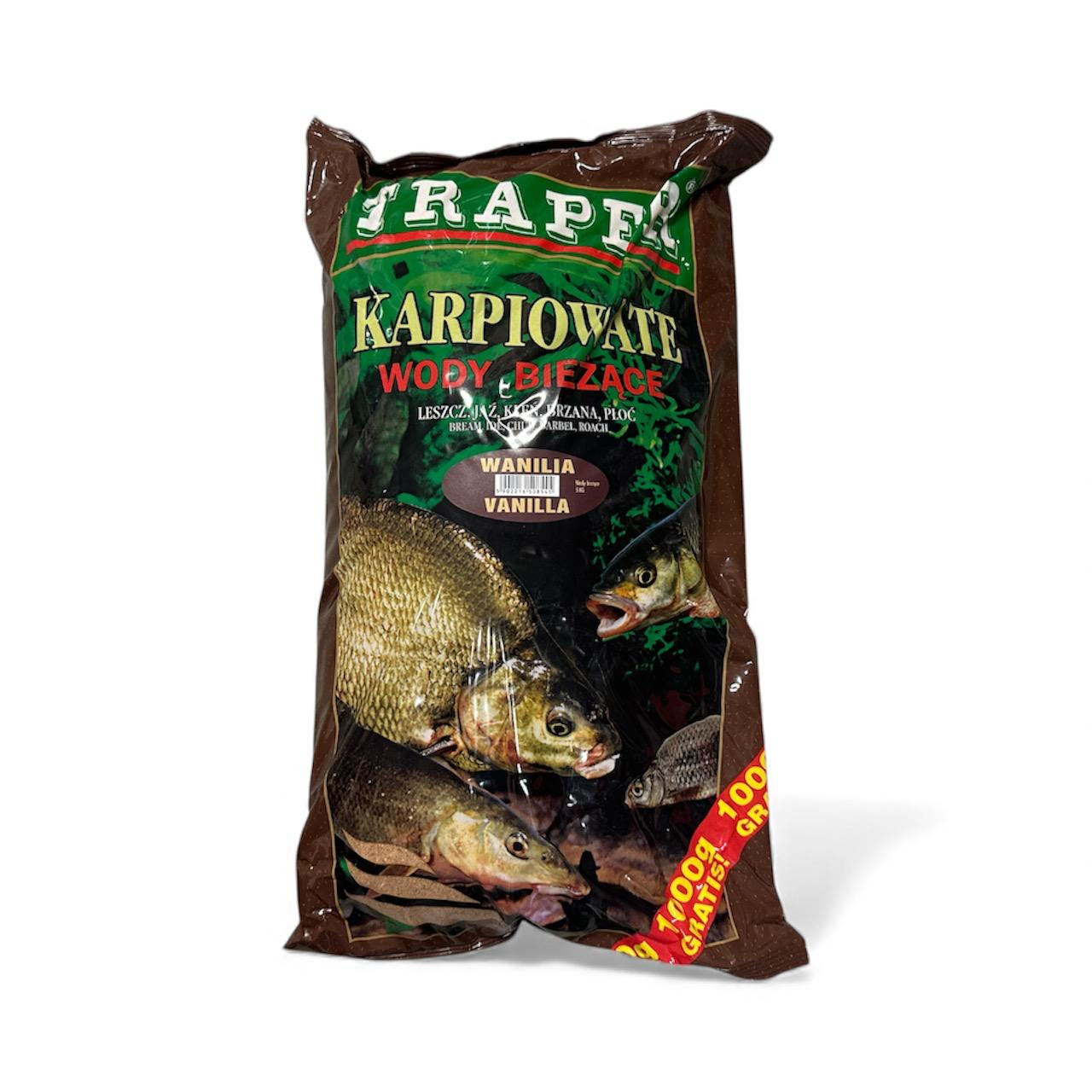 Peibutussööt TRAPER Karbilistele voolav vesi vanilje 5kg 00263