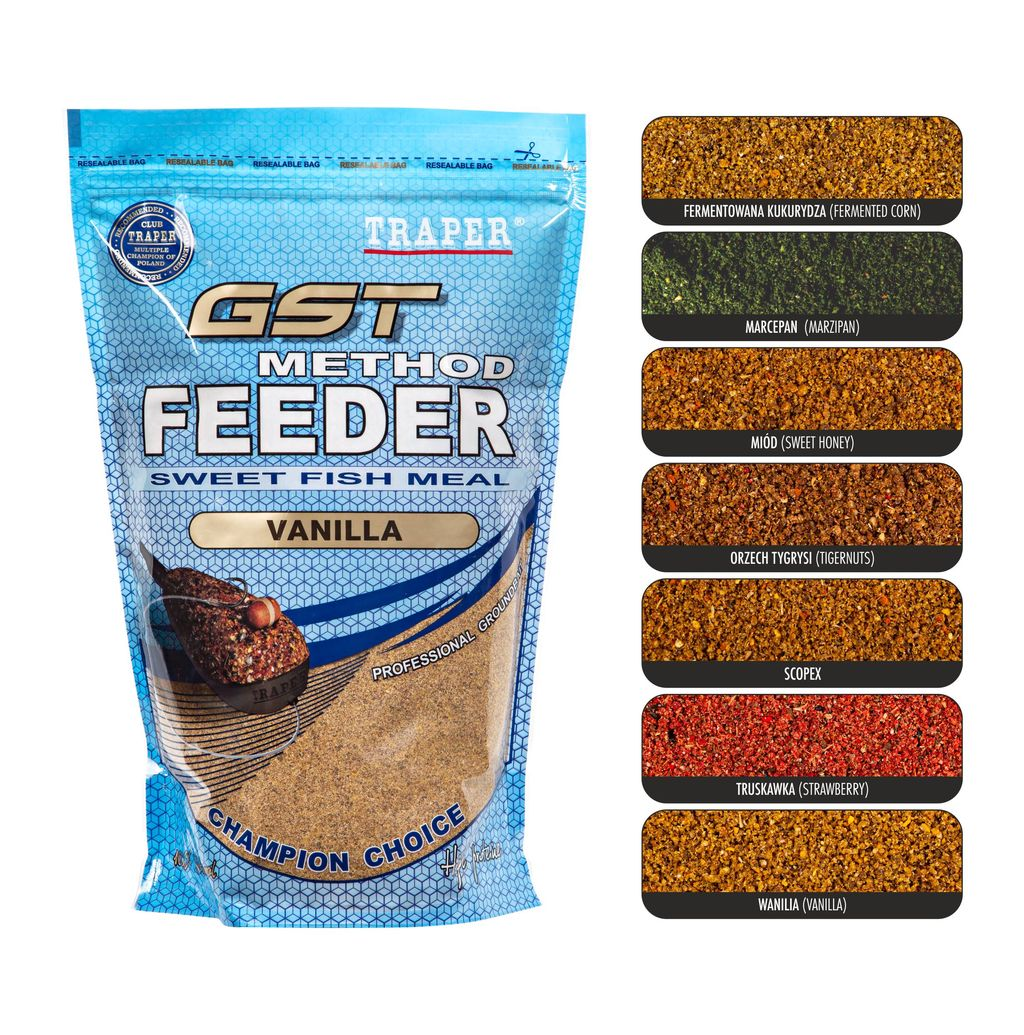 Peibutussööt TRAPER Method Feeder 750g Maasikas 00177