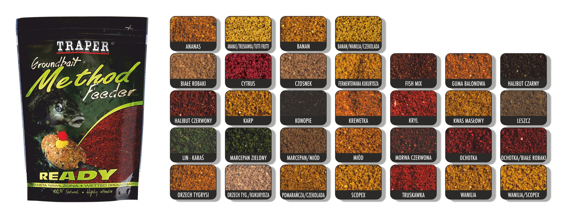 Peibutussööt TRAPER Method Feeder Ready 750g Apelsin/Shokolaad 00198