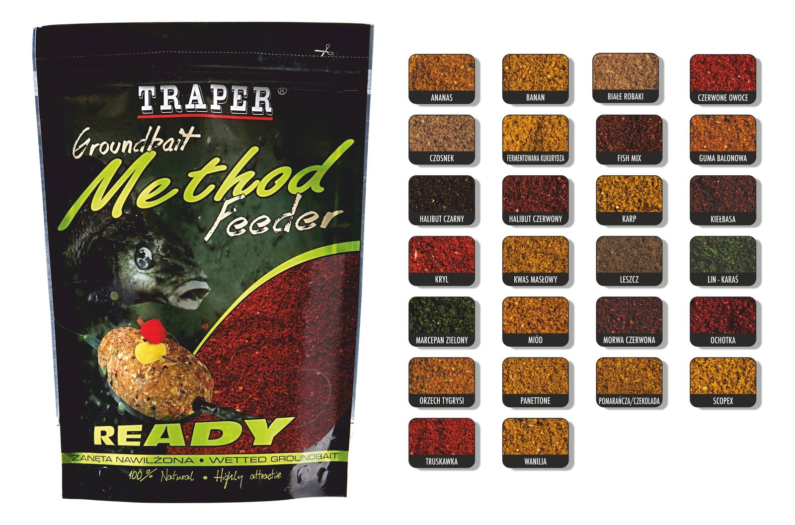 Peibutussööt TRAPER Method Feeder Ready 750g Latikas 00229