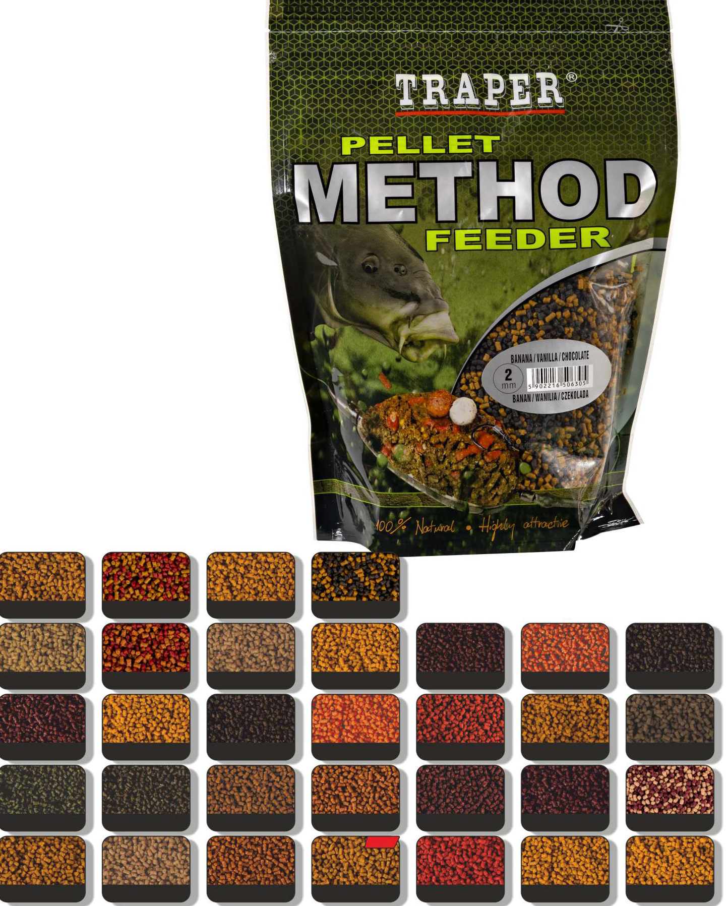 Pellet TRAPER Method Feeder 2mm Martsipan 500g 04237