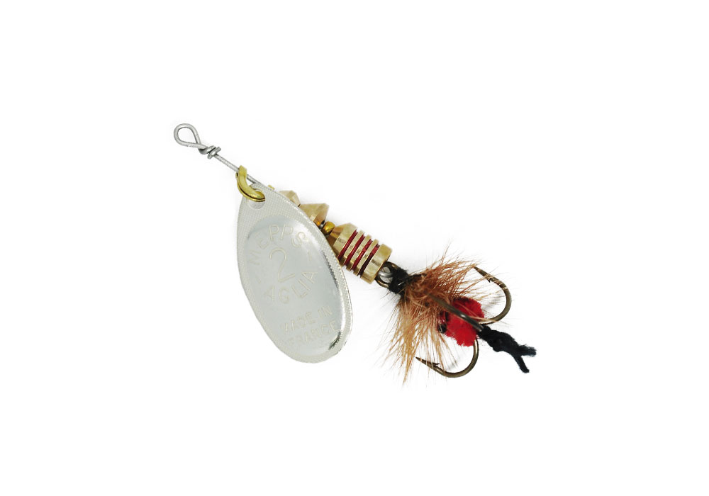 Pöörlev MEPPS AGLIA MOUCHE Silver, Red Fly size 2 529086-B