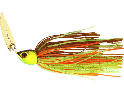 Pöörlev WESTIN Bladebite V2 Tungsten Bladed Jig 21g Sinking Brown Chartreuse P076-634-021