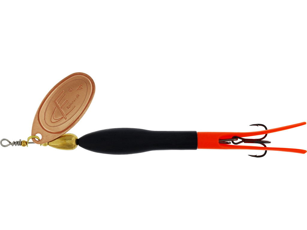 Pöörlev WESTIN FC Downstream 20g #4 Black/Flouro Orange Copper Blade M111-811-020