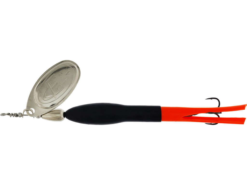 Pöörlev WESTIN FC Downstream 30g #4 Black/Flouro Orange Silver Blade M111-813-030