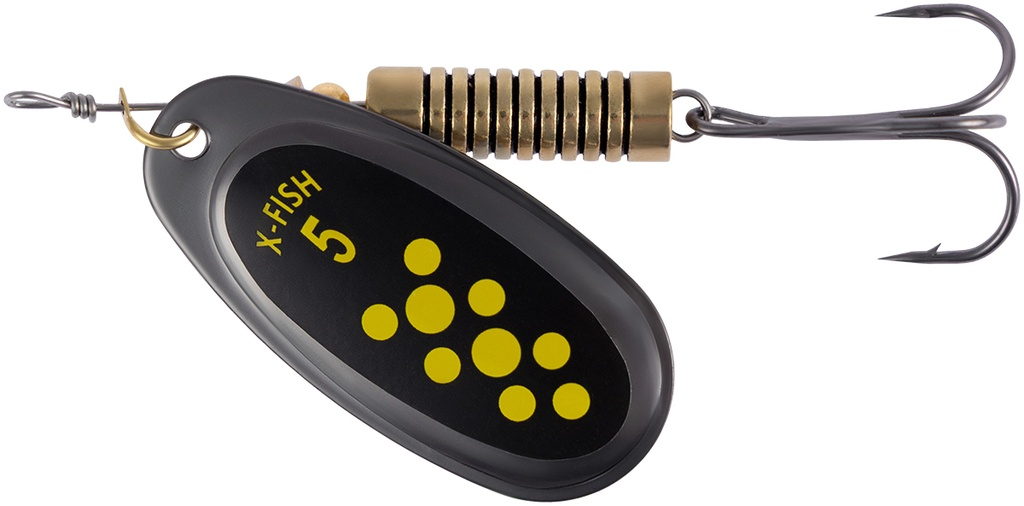 Pöörlev X-Fish Dark Side №3 6g Nikel black lime 19170724