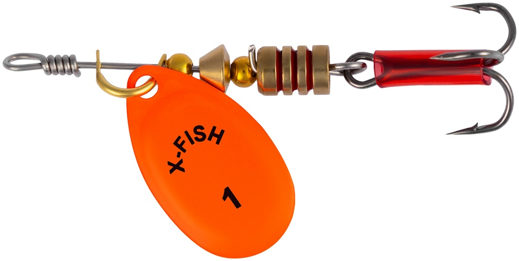 Pöörlev X-Fish Stark №1 2.5g Nikel UV orange 19170732