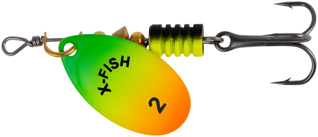 Pöörlev X-Fish Stark №2 4.5g Fire tiger 19170585