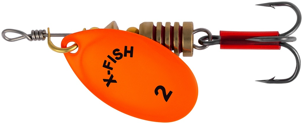 Pöörlev X-Fish Stark №2 4g Nikel UV orange 19170733