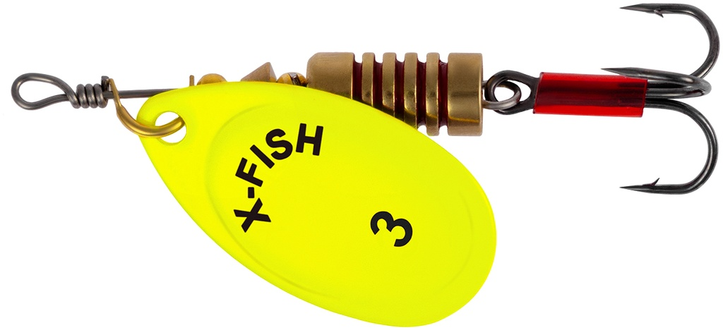 Pöörlev X-Fish Stark №3 6g Nikel UV lime 19170739