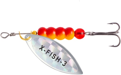 Pöörlev X-Fish Trophy №3 11g Silver rainbow 19170607