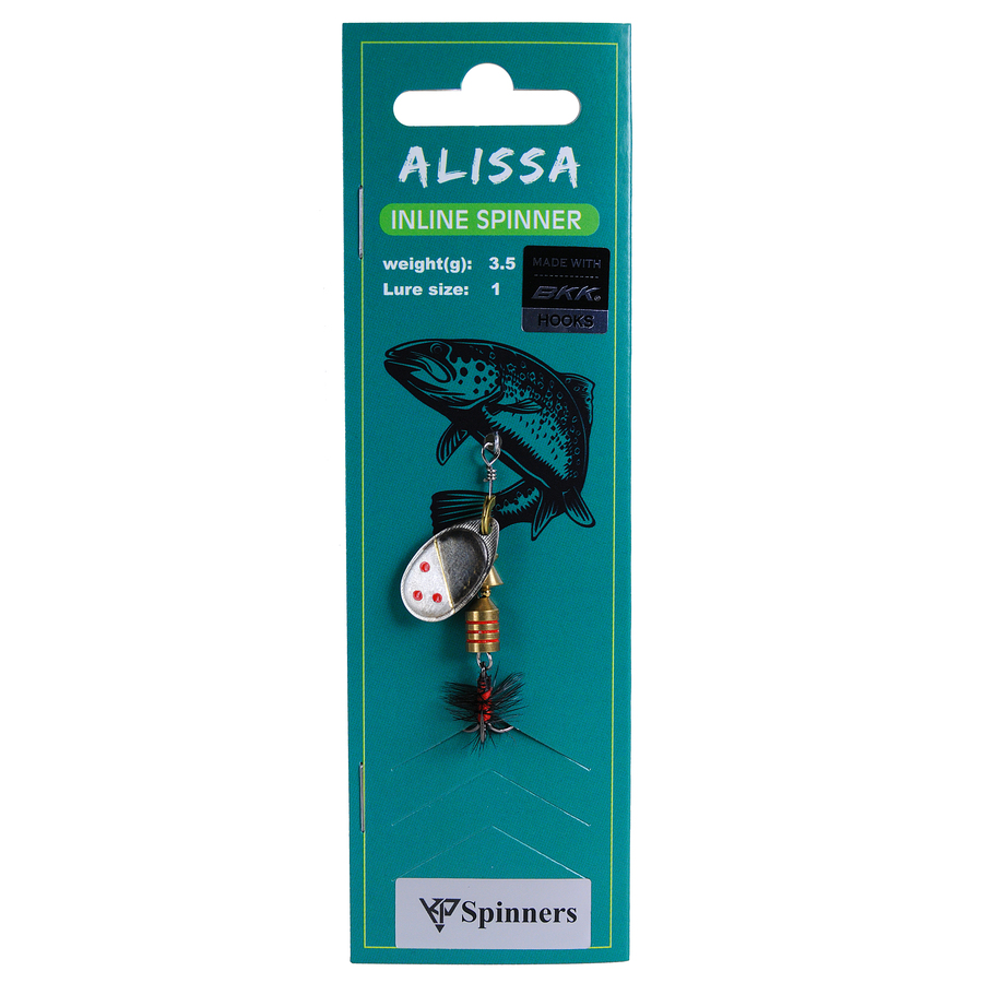 Alissa inline spinner with mouche