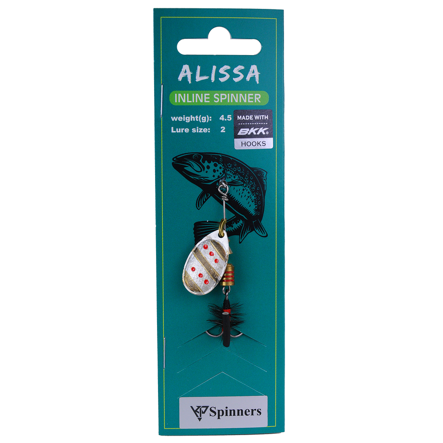 Alissa inline spinner with mouche