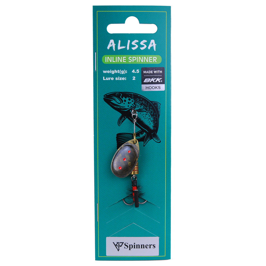 Alissa inline spinner with mouche