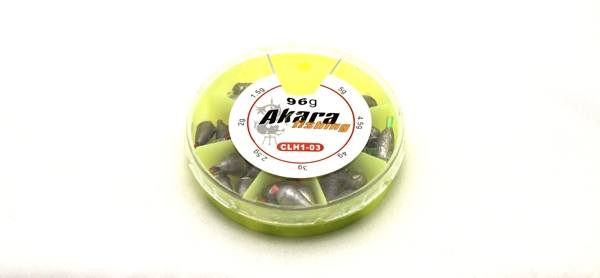 Tinakomplekt F2F libisevad 1,5/2/2,5/3/4/4,5/5g 96g CHL1-03