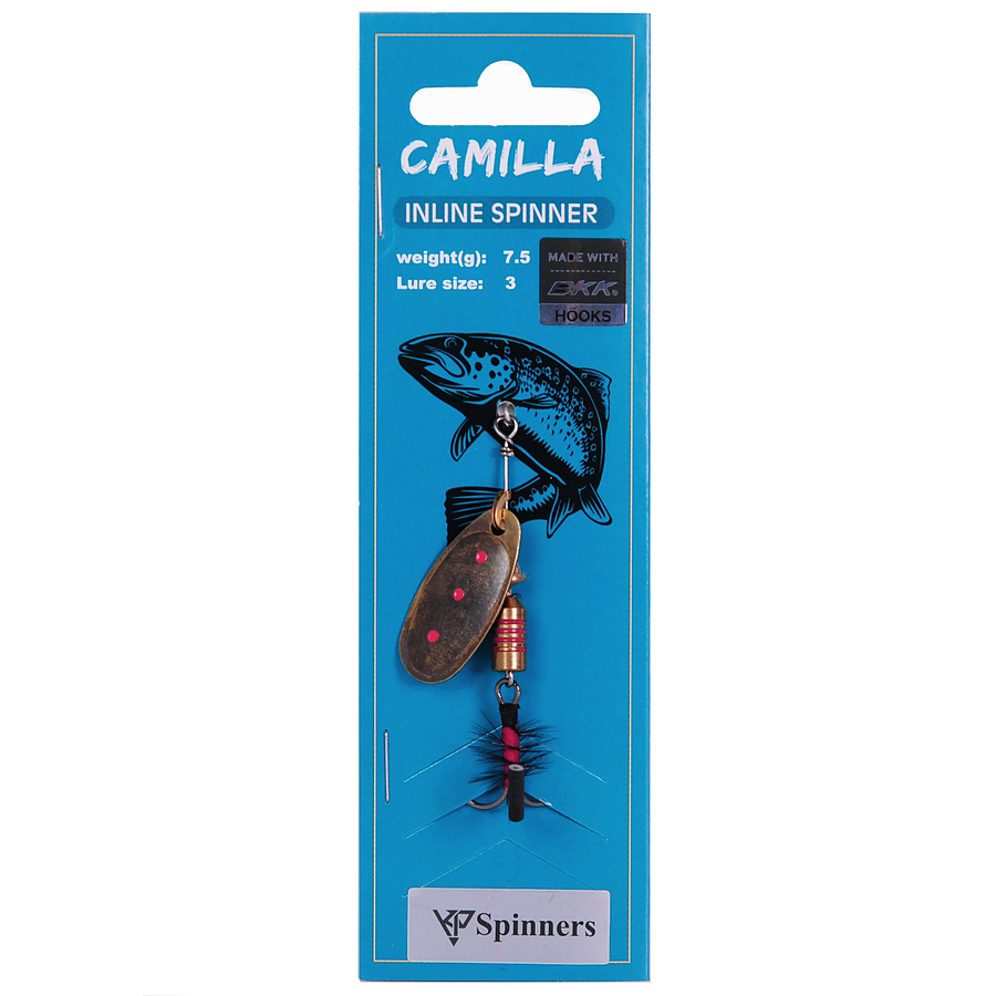 Camilla inline spinner with mouche