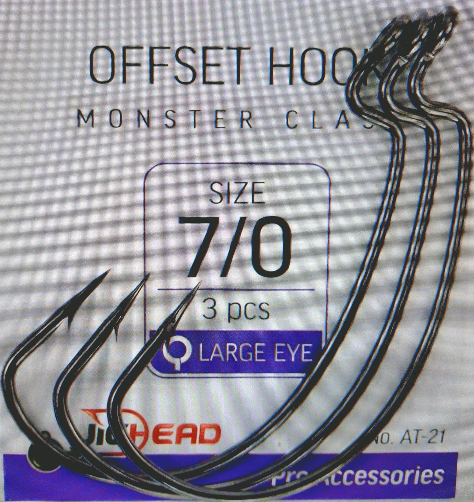 Офсетные крючки JIGHEAD Monster Class №6/0 3шт