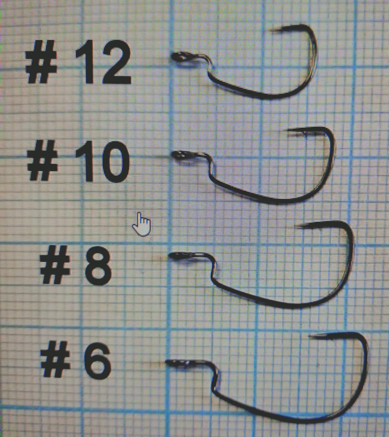 Офсетные крючки JIGHEAD Micro Game №10, 7 шт.