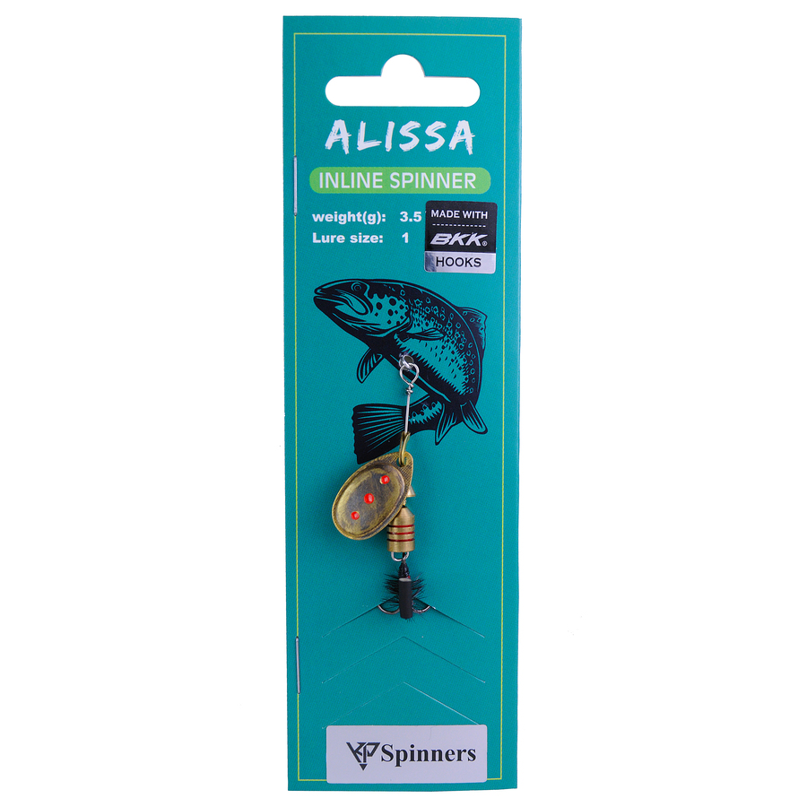Alissa inline spinner with mouche