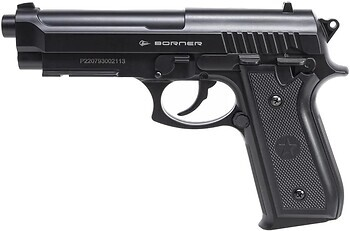 Õhupüstol CO2 Pistol BORNER 92 cal. 4,5 mm Bbs POLYMER