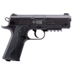 Пневматический пистолет CO2 Crosman C1911 для пуль, кал 4.5мм, 137м/с 890г