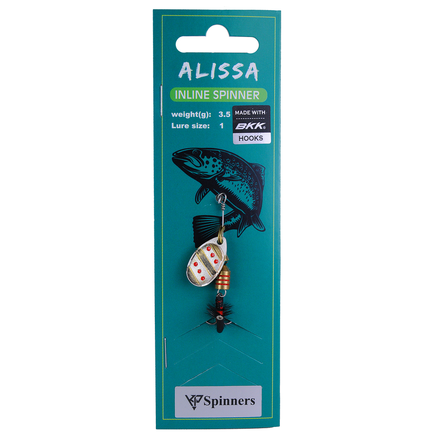 Alissa inline spinner with mouche