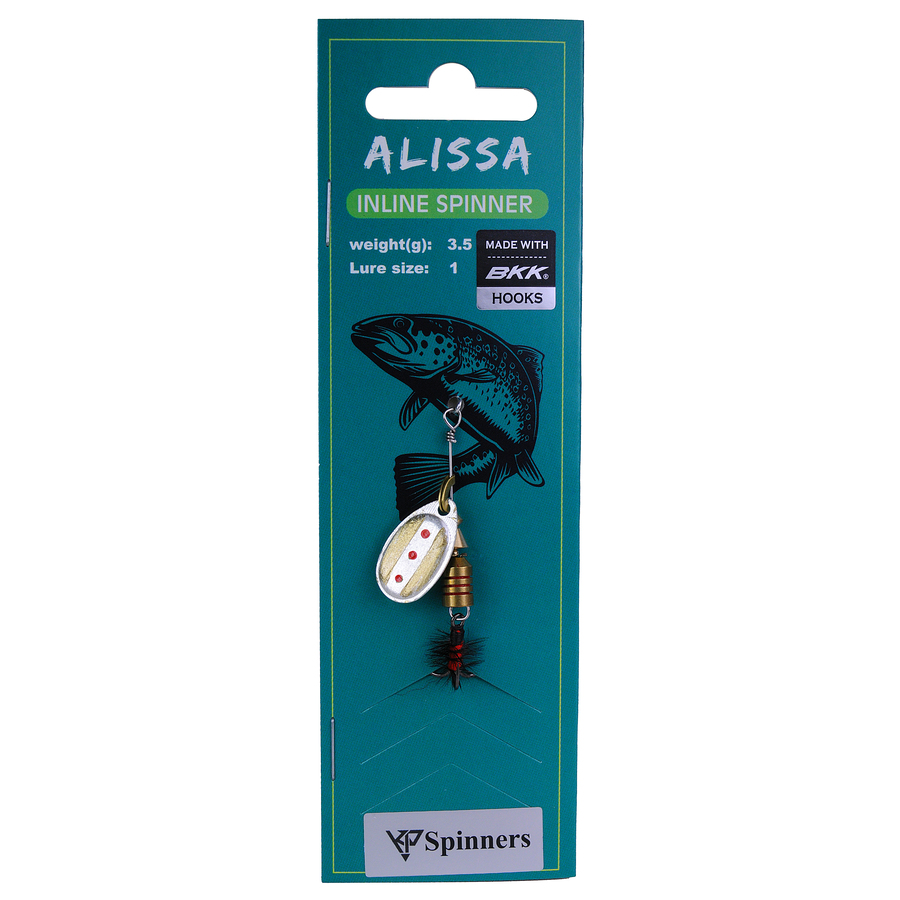 Alissa inline spinner with mouche