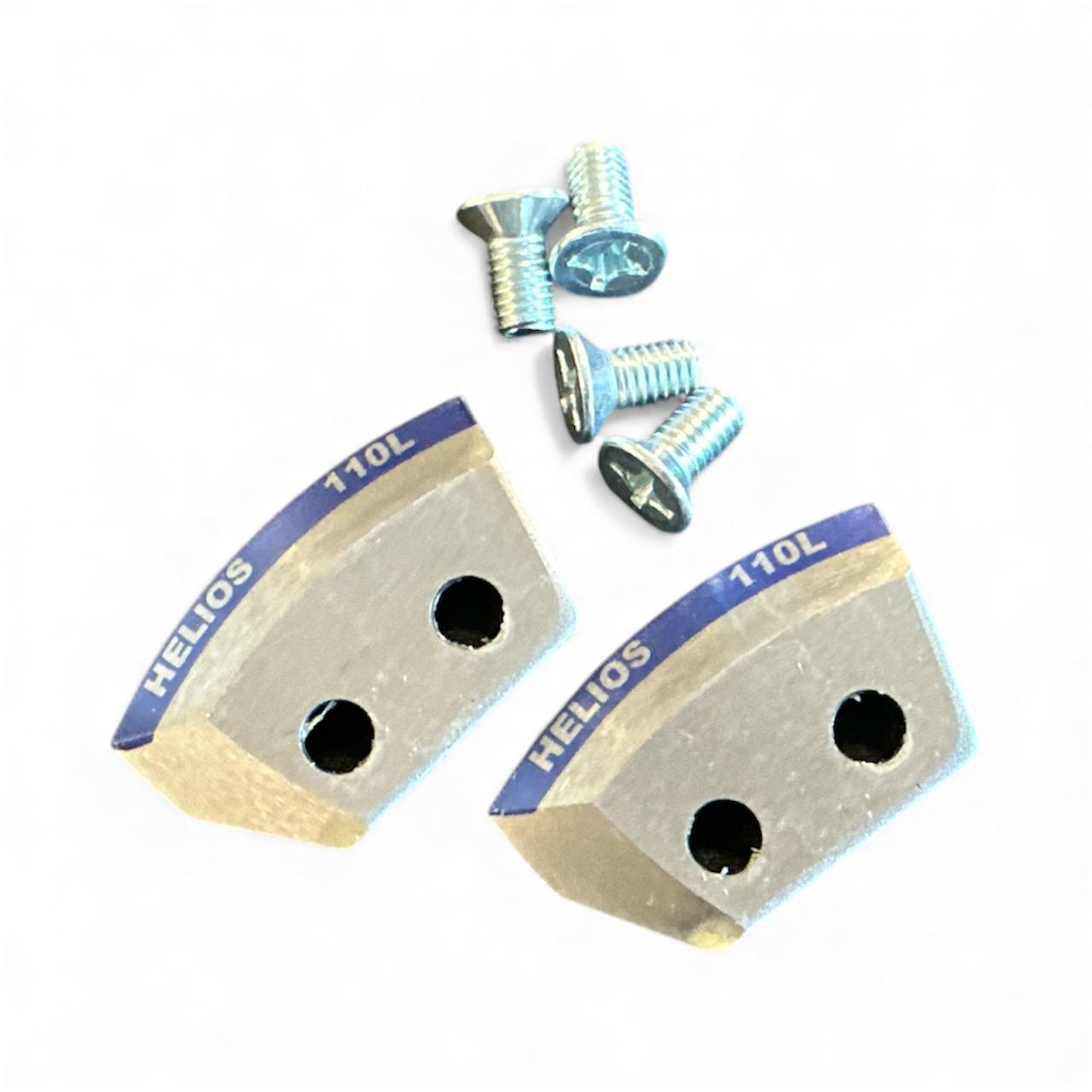 Ножи для ледобура HELIOS/BARNAUL сферические HS-110 для мокрого льда (синие)