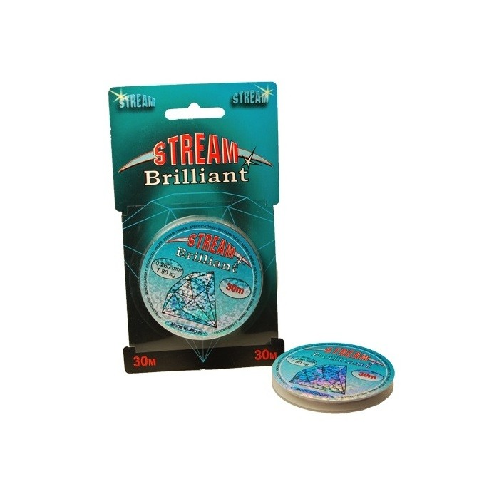 Леска STREAM Brilliant 30м 0,08мм