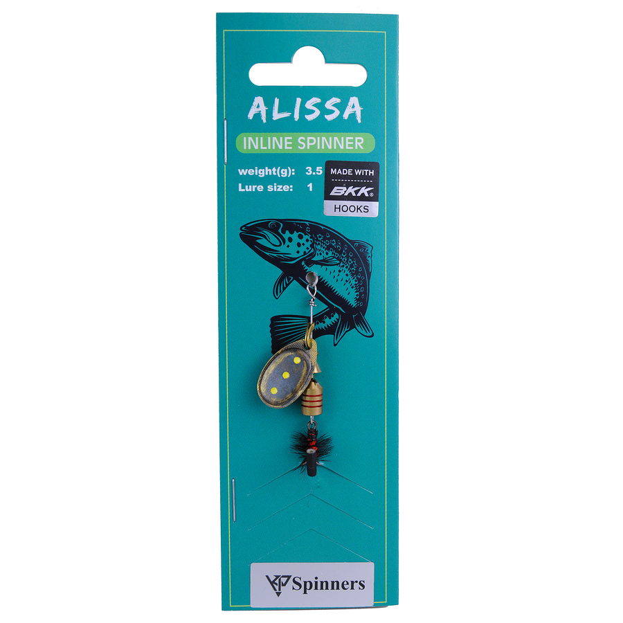 Alissa inline spinner with mouche