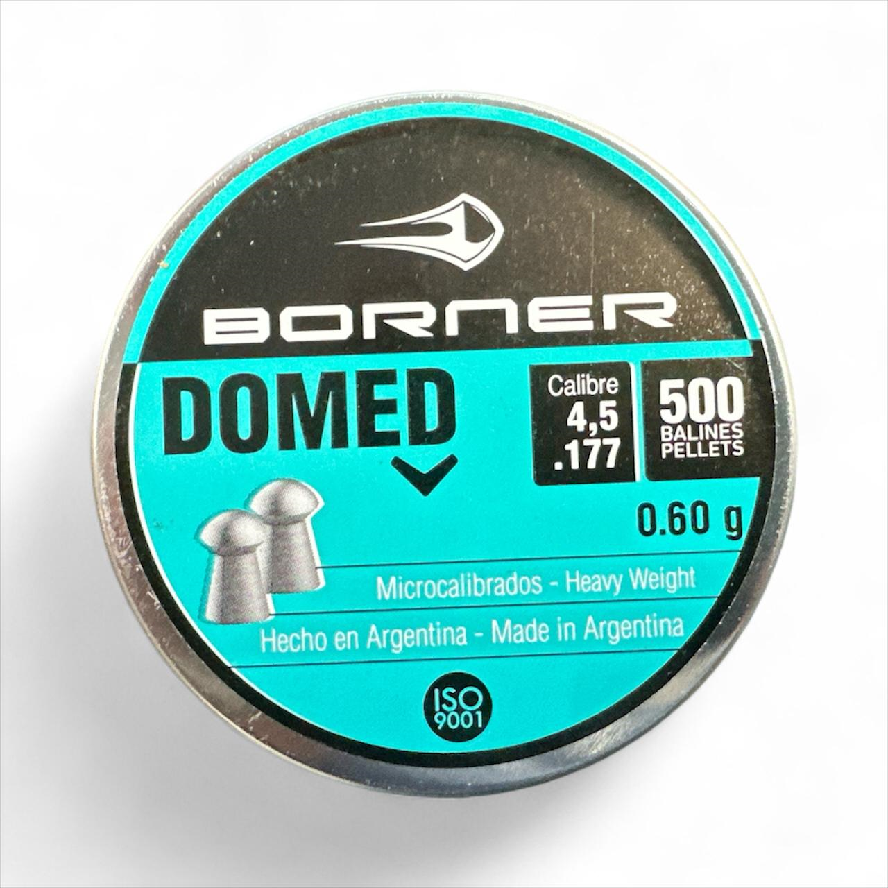 Õhkrelva kuulid BORNER Domed cal 4,5mm 0,60g 500 tk