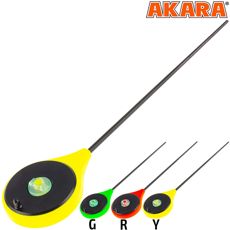 Зимняя удочка AK «балалайка» Ice Team Sport, сверхчувствительная, 20 см, жёлтая