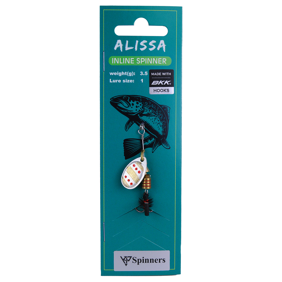 Alissa inline spinner with mouche