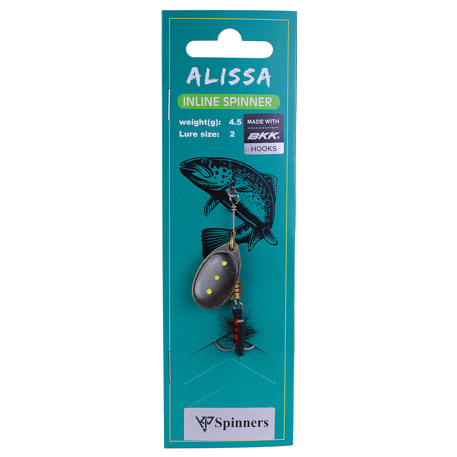 Alissa inline spinner with mouche