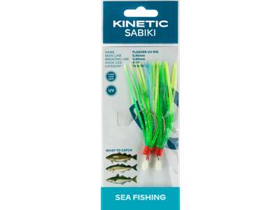 Rakendus KINETIC Flasher UV #7/0 Green/Yellow/Blue F121-162-050
