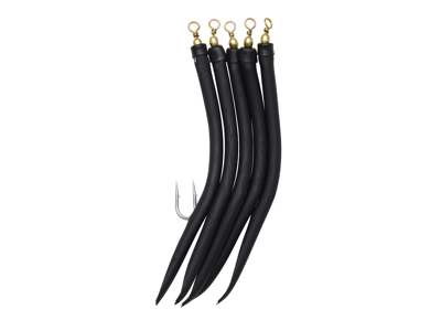 Rakendus KINETIC Gummi-Makk (pipar) #10/0 Black 5pcs F192-007-053