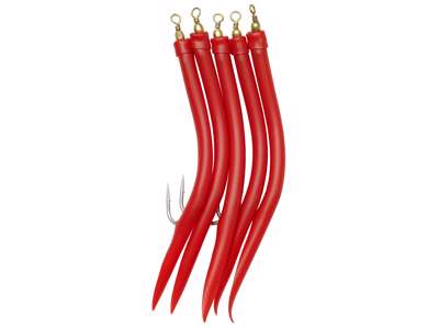 Rakendus KINETIC Gummi-Makk (pipar) #10/0 Red 5pcs F192-005-053