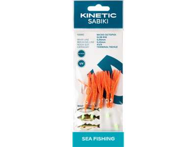 Rakendus KINETIC Micro Octopus Slim #3/0 Red UV F115-220-045