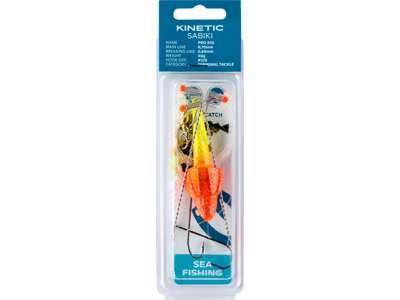 Rakendus KINETIC Pro 60g #2/0 Yellow Glitter/Red Target F179-247-265