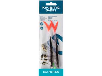 Rakendus KINETIC Soft Tail UV #8/0 Black Fire Tail F122-121-051
