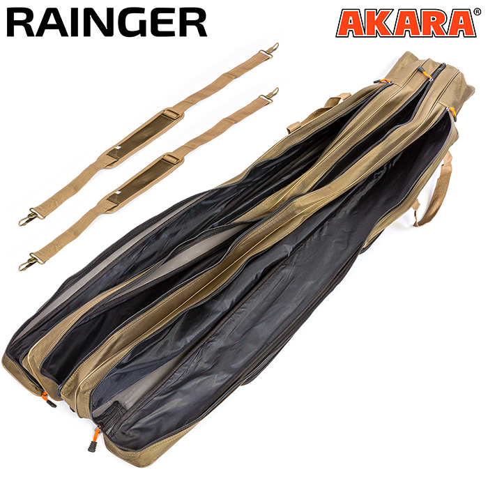 Ridvakott AK Rainger 150cm 3 lahtrit, 2 taskut, roheline CAR-150