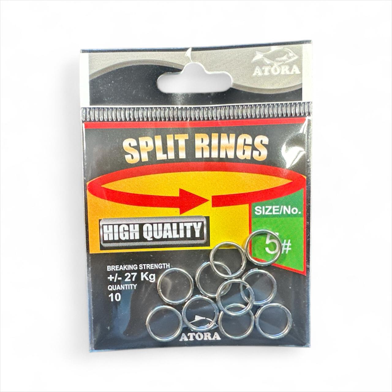 Rõngad ATORA Split ring nr.5 test 27kg 10tk 2060042-05