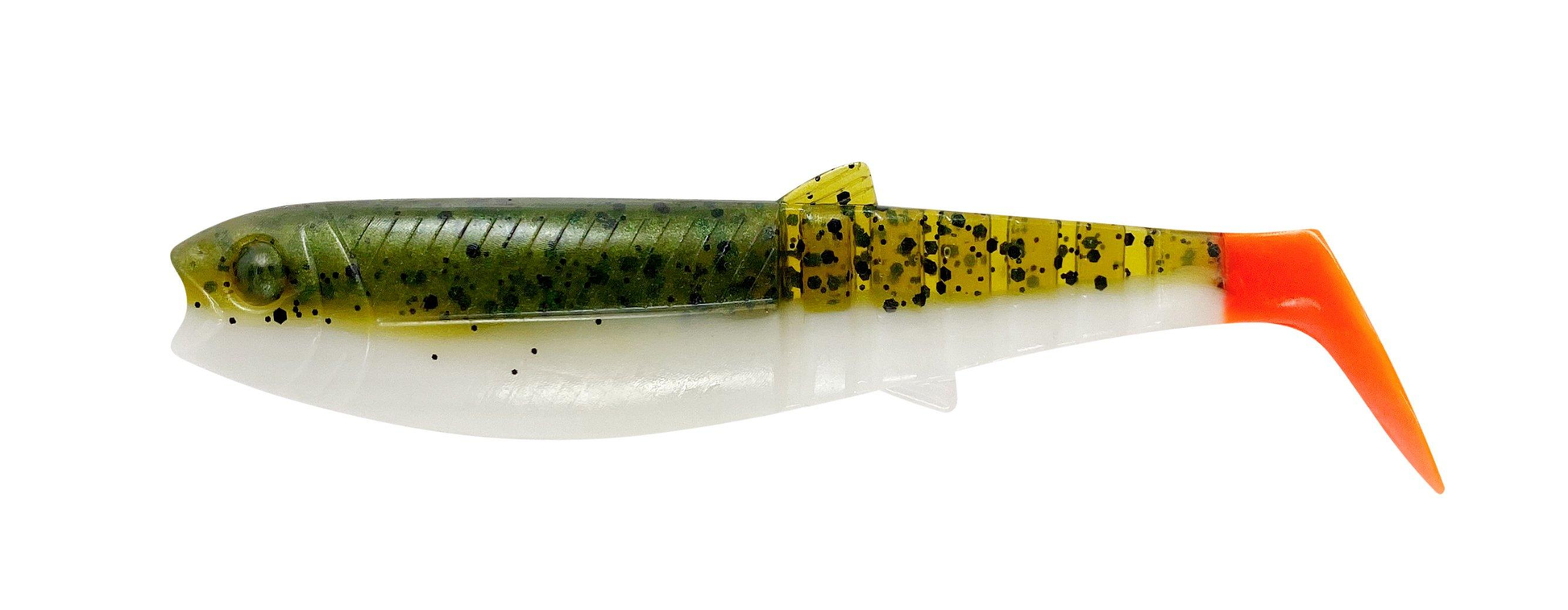 SAVAGE GEAR Cannibal Shad 6.8cm 3g Olive Hot Orange 1pc 77084
