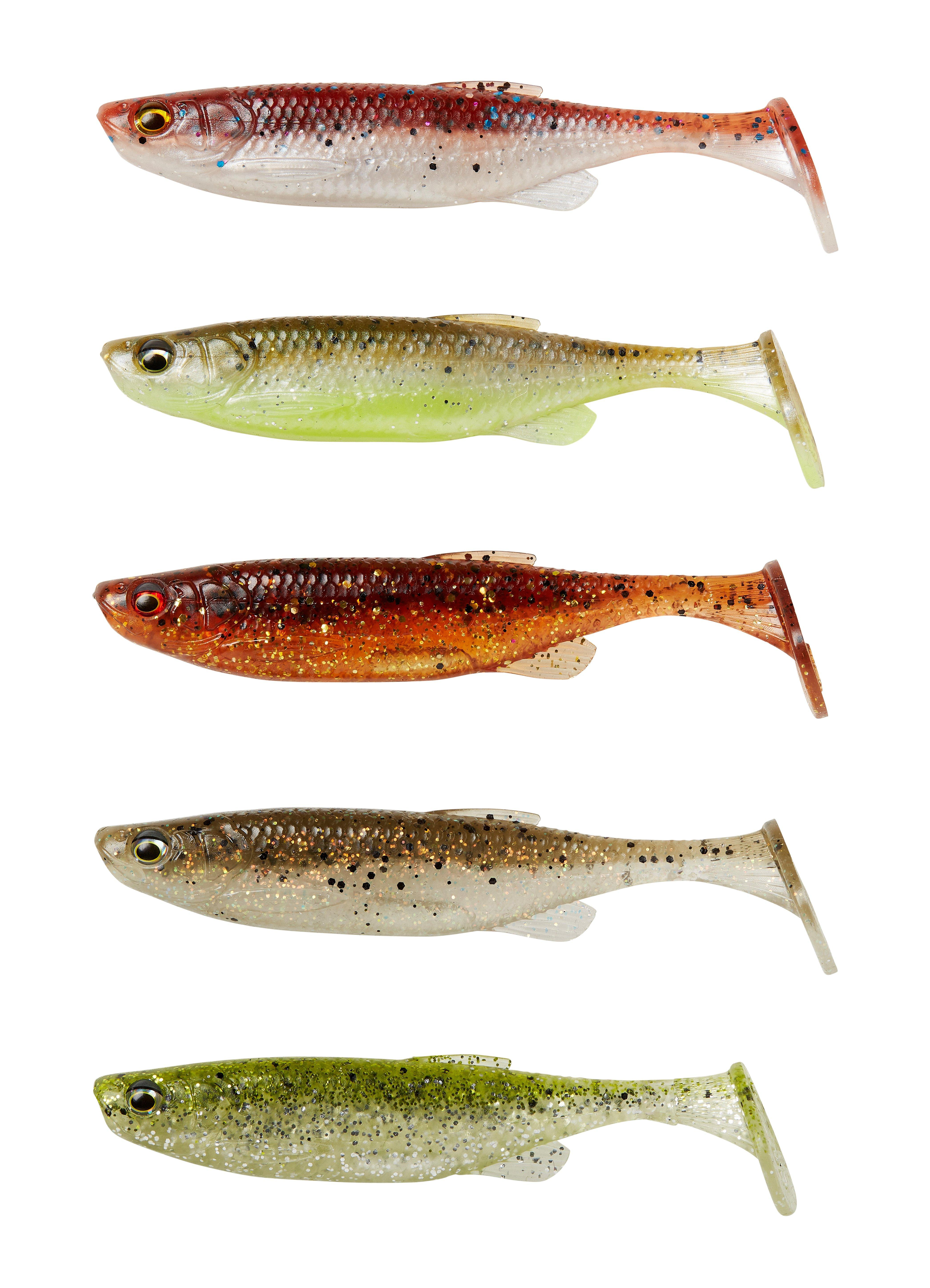 SAVAGE GEAR Fat Minnow T-Tail 10.5cm 11g Clearwater Mix 5pcs 77011