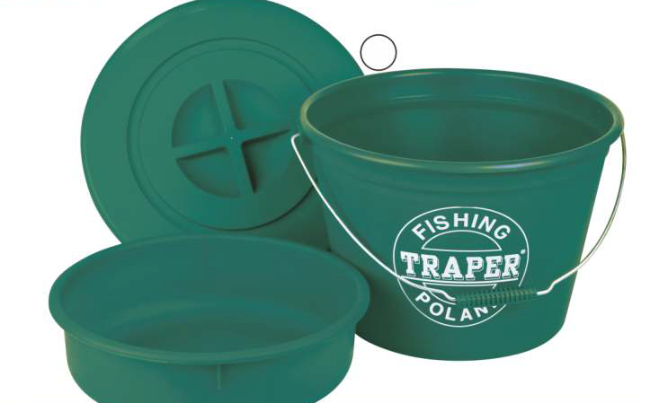 Söödaämber TRAPER 2-osaline 25L kaanega roheline 68020