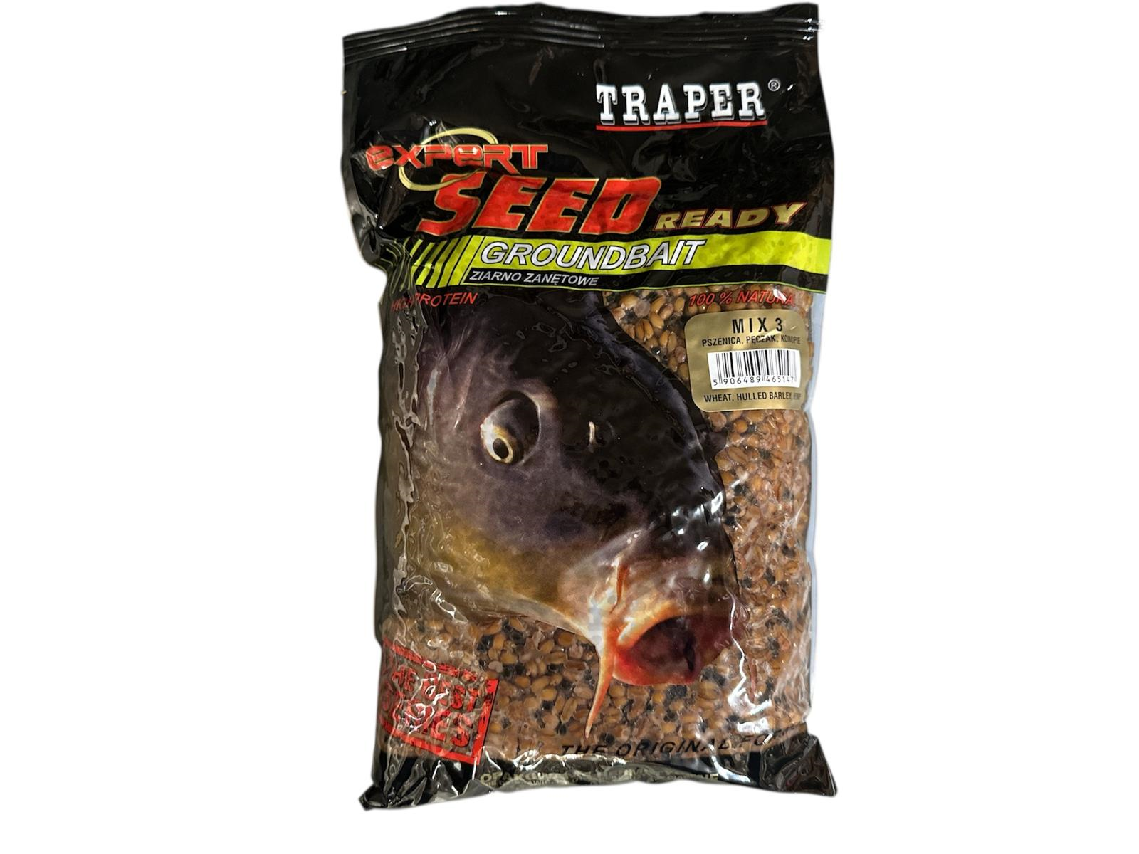 Söödalisand TRAPER Mix 3 (nisu, kooritud oder, kanep) 1kg 03008