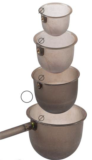 Söödatops TRAPER Pule cups set Ø45,55,65,75mm 22803